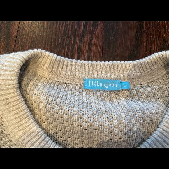 Cozy Gray textured Mens sweater in Large - Picture 3 of 3